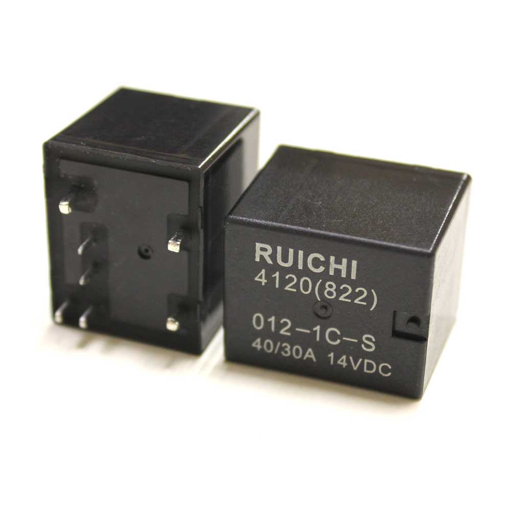 Реле 12V 30A HFKP/-4120 [822] DC12V-30A-1C 26*22*22мм 7pin под пайку авто